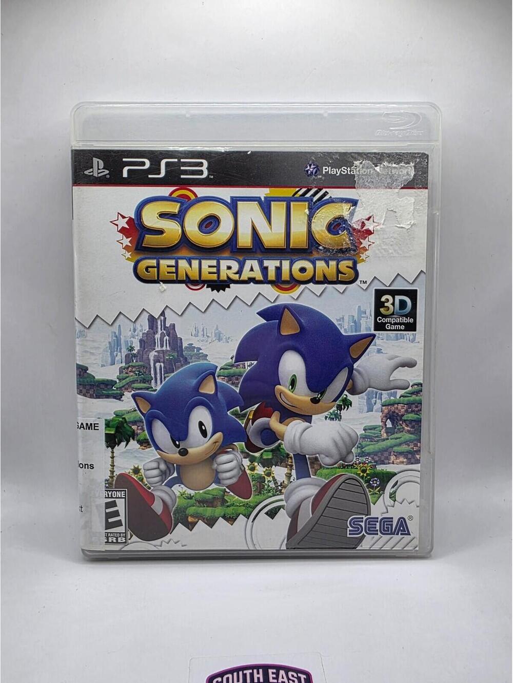 CIB - Sonic Generations for PS3 - Great Condition - Super Clean Disc